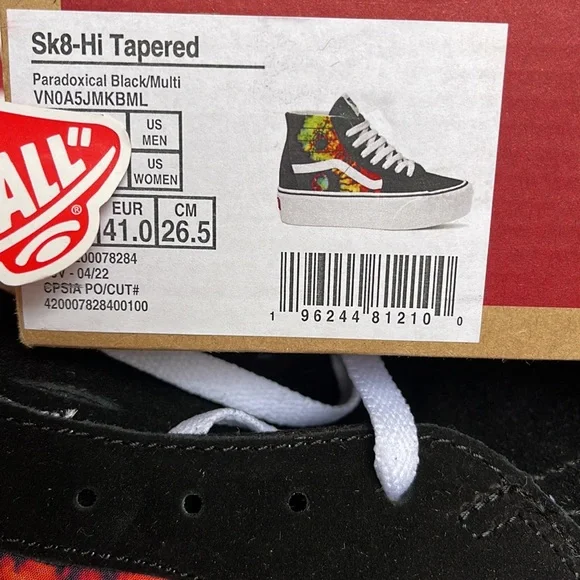 Vans Sk8-Hi Tapered
Paradoxical Black/Multi
VNOA5JMKBML
Men’s Platforms - Picture 16 of 16